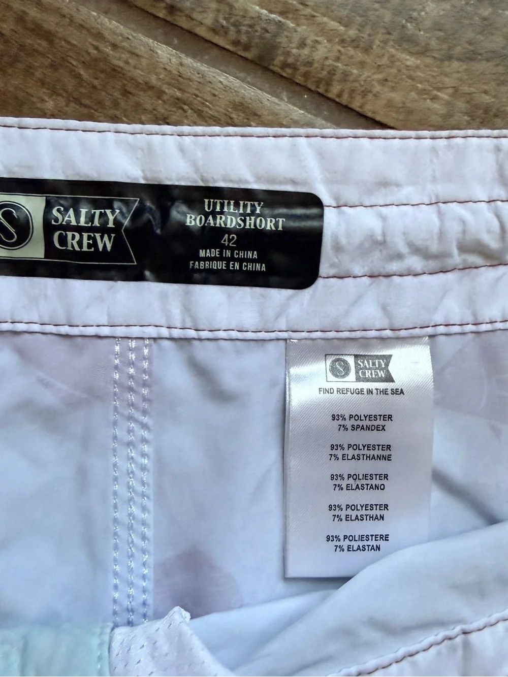 Salty Crew Mens‎ Bait Tank Utility Boardshort , Blue Red, 42
